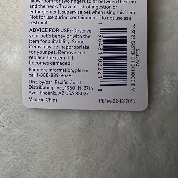 Top Paw Duck Halloween Dog / Easter Pet Costume - Picture 8 of 8